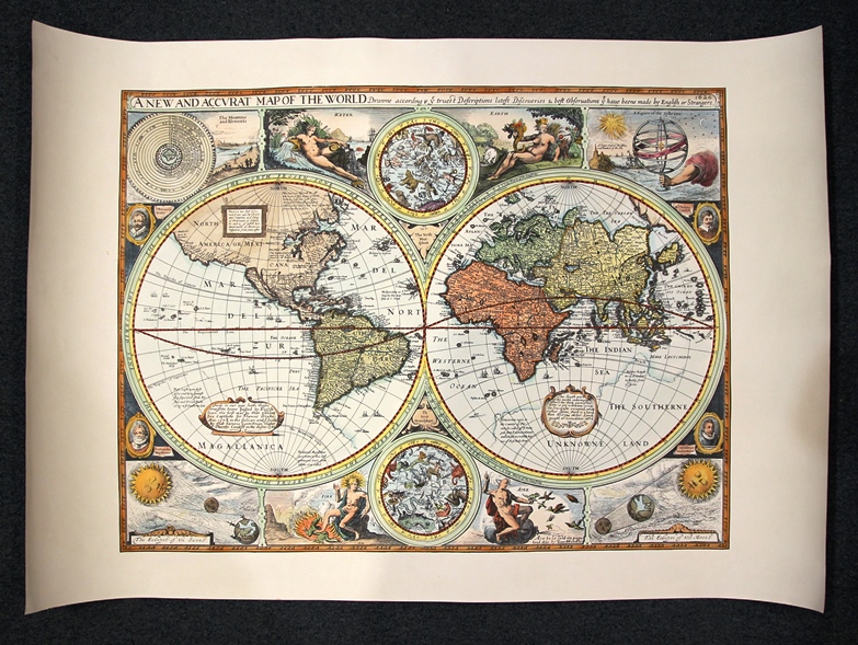 a new and accurat map of the world  Libreria del Mare
