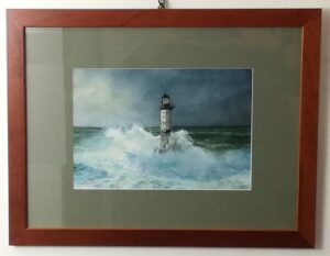 acquerello "faro ar-men, l'inferno degli inferni"