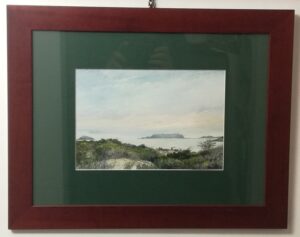 watercolor "la costa di punta pedrosa"