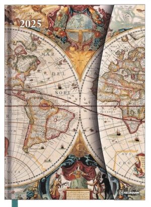 agenda settimanale "antique maps" 2026