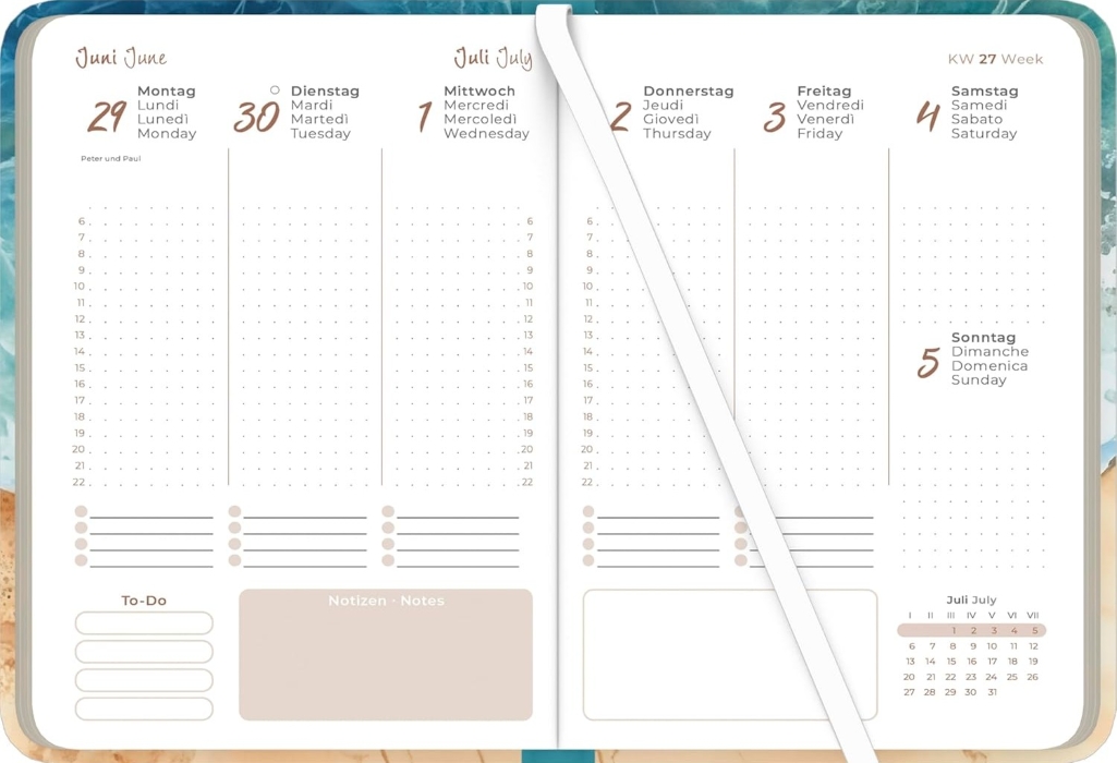 Agenda settimanale "Lady Journal Beach" 2027 - immagine 2