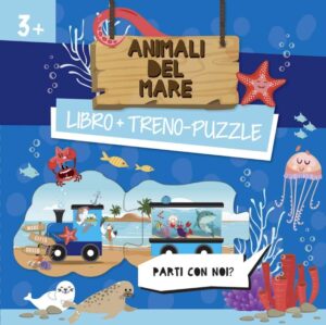 Animali del mare - Libro + treno-puzzle