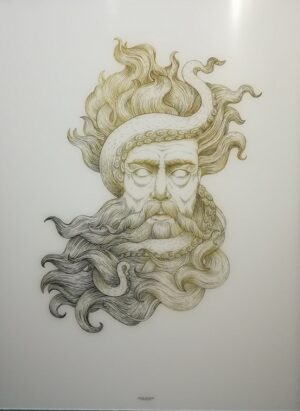 artwork bianco poseidone (collezione atlantis)