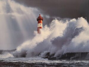 tela intelaiata "the big wave"