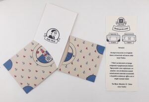 biglietto con busta portasoldi - 7 nodi "faro"