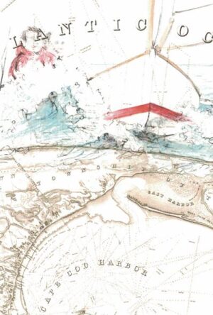 biglietto con busta - carta nautica "cape cod"