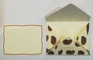 biglietto con busta - 7 nodi "conchiglie serene"