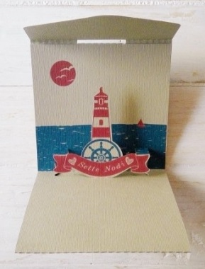 Biglietto pop-up "Faro"