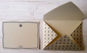 biglietto con busta - 7 nodi "ancore"