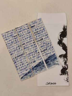 segnalibri "calli-puzzle" - charles baudelaire