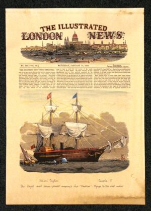 pagina di giornale - the illustrated london news n. 540 vol. XX (saturday, january 10, 1852)