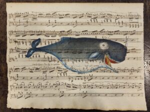 cetaceo su spartito musicale - le grand cachalot