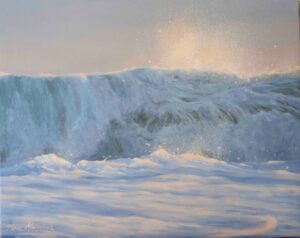 olio su tela "golden touch"