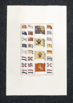marine, pavillons - planche XVIII