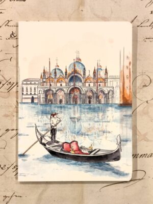 Notebook A5 "Venezia - Piazza San Marco, acqua alta"