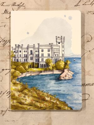 notebook a5 "trieste - castello di miramare"