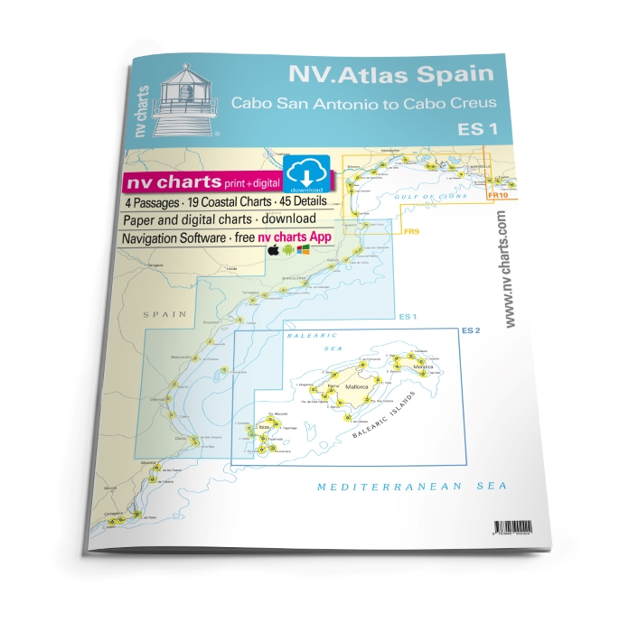 Nv Atlas Spain ES1 Cabo San Antonio To Cabo Creus Libreria Del Mare