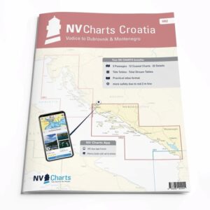 NV Charts Croatia HR2: Vodice to Dubrovnik & Montenegro