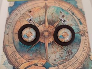 orecchini con gancio imaginarium - rosa dei venti