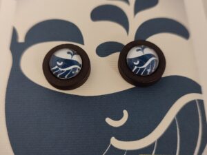 orecchini con perno imaginarium - balena