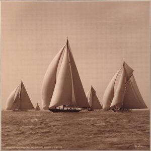 Pannello "Shamrock V leading Lulworth, Britannia and White Heather II 1930"