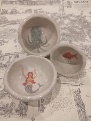 pesce, sirena e polpo