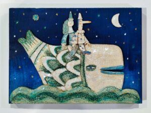 Pinocchio sulla balena