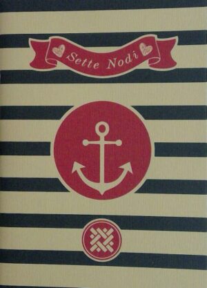 quaderno 7 nodi "ancora rossa con righe blu"