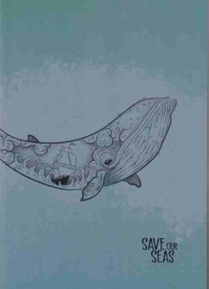 Quadernone a righe "Save our seas - Balena" (Serie Singer)