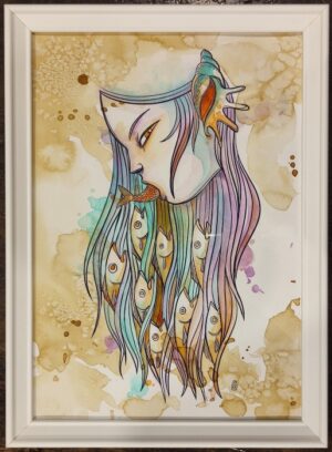 quadro "aglaophonos (aglaope)" grande