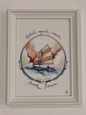 quadro "esplorate, sognate, scoprite" medio