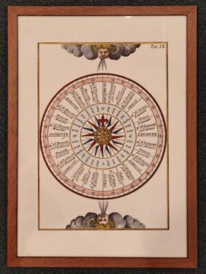 quadro "rosa dei venti - tavola IX"