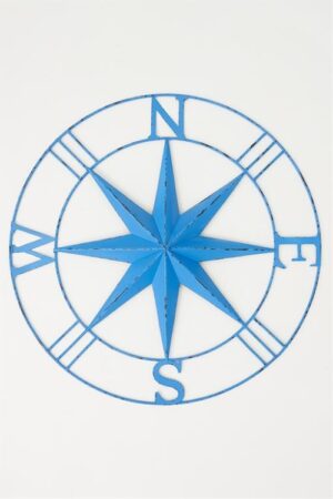 rosa dei venti in metallo