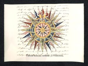 Rosa dei venti - Tabula indicans nomina 32 Ventorum