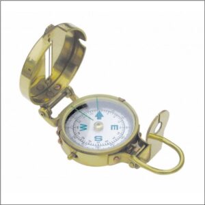 Pocket bearing brass compass