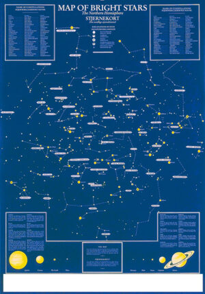 map of bright stars