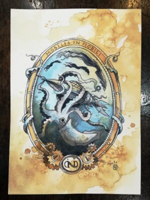 tecnica mista "ventimila leghe sotto i mari" media