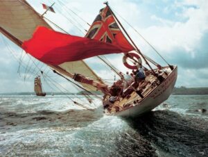 canvas "le class j velsheda, classique yacht"