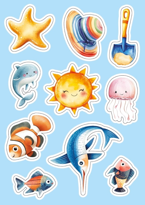 Vacanze al mare - Sticker e attività - immagine 5