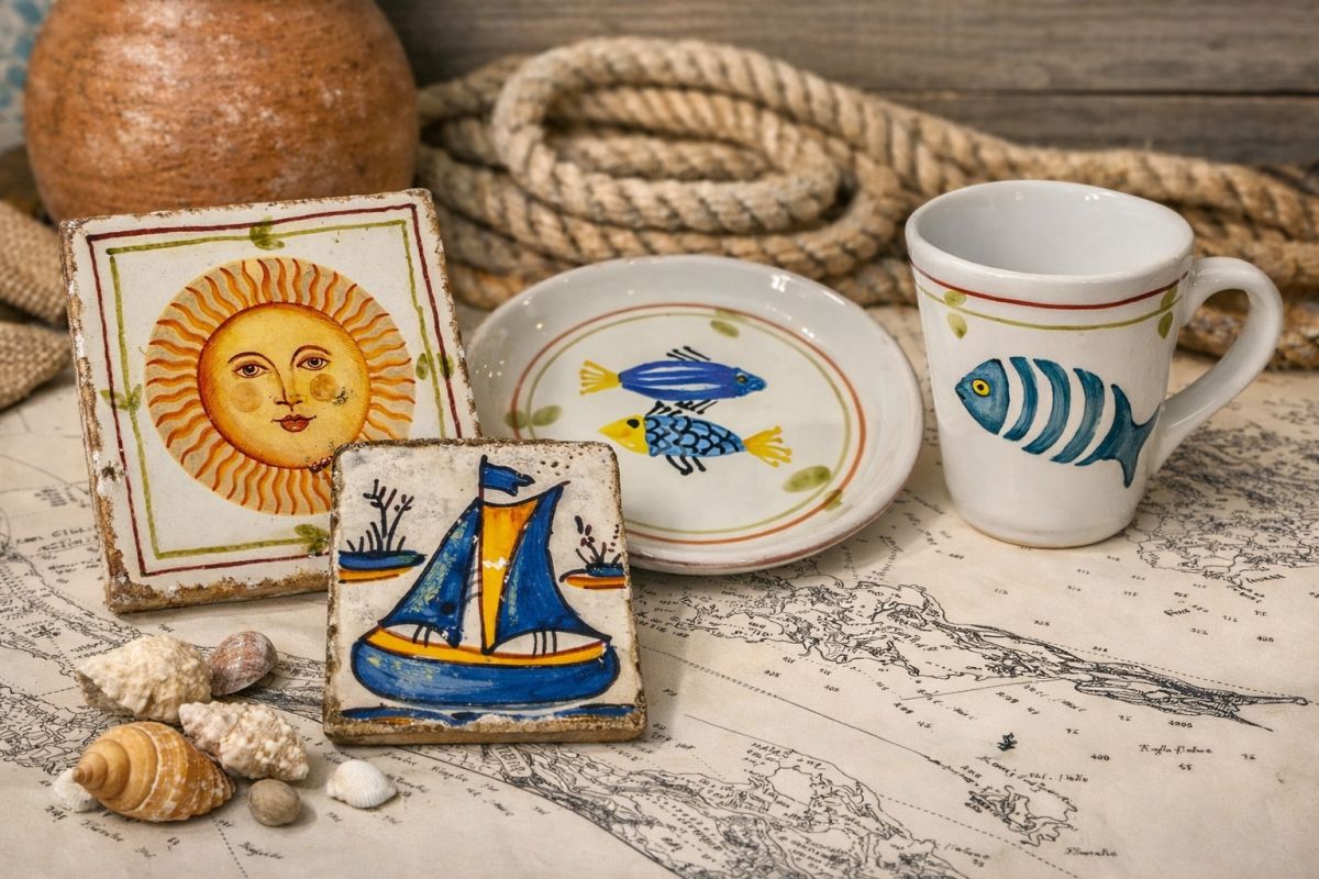 Decori nel tempo, ceramiche alla Libreria del Mare - Arte dal Blog del Mare